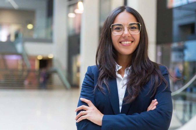 portrait of a young professional woman